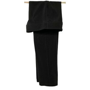 Chico's Black Button Front Straight Leg Stretch Pants Sz 0 XS